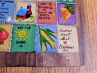 Vintage Wooden Hand Painted Wall Art Country  cottage Decor   signed  Free Ship 