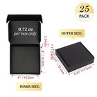 Szyangda Small Shipping Boxes 4x4x1  Set Of 25  Black 4x4x1   
