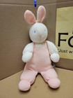 2 Vintage Eden Toys Sweater Knit Bunny Plush Blue   Pink