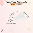Airplane Push Pin  12 Pcs Cute Decorative Metal Push Pin  White