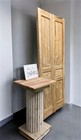 Antique French Double Doors  39 5x92 5  European Doors  Flat Panel Doors  A646