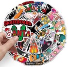 Skateboard Graffiti Sticker Waterproof Vinyl Decal For Laptops Skate Decks 50pcs