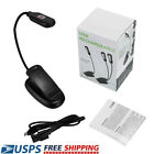 Usb Rechargeable Small Led Reading Book Light W  Flexible Clip Desk Table Lamp