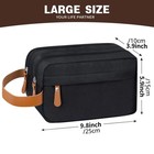 Travel Toiletry Bag For Men Women Shaving Organizer Shower Bag Dopp Kit Zipper