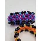 Kandi Bracelets Cuffs Perler Beads Orange Purple Blue Jewelry Edc Ultra Rave Edm