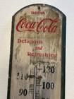 Antique Wooden Coca-cola Thermometer  Early 1900s     very Rare    Htf Gc   