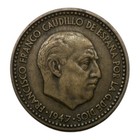 1947 Spain 1 Peseta Coin - Km  775