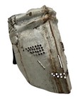 Vtg Folk Art Knights Armor Helmet   Face Guard Handmade Metal Mask Head Gear