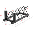 Horizontal Bumper Plate Rack Strength Fitness Rack Plate Holder Standard Plate 
