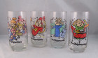 Alvin   The Chipmunks Complete Set Of 4 Vintage Collector Glasses 1985