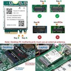 Wifi 6e Ax5400 Bluetooth 5 3 Ngff M 2 Card Tri-band 2230 Adapter For Laptop Pc