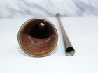 Vintage Copper Brass Bugle Straight Horn Long Trumpet Wind Instrument Hunt