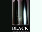 48  X 50ft  Black  Reflective Vinyl Adhesive Cutter Sign Hight Reflectivity
