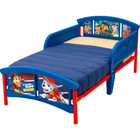 Toddler Bed Plastic Steel Frame Boys Girls Guard Rails Children Furniture Blue