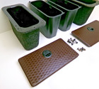 13-18 19-25  Dodge Ram Rear Floor Storage Bin Compartment Set Pair Brown