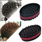 2   Double Side Magic Hair Brush Sponge Twist Wave Barber Afro Hair Curl Wave Us