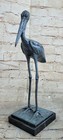 Vintage Austrian Vienna Bronze Cold Painted Stork Baby Hot Cast Sculpture Figure