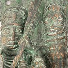 Benin Bronze Adorned Cast Plaque