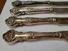 Vintage Lot Of 4 1847 Rogers Charter Oak Silverpate Dessert butter Knife Rare