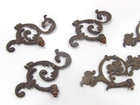 Bronze Ornate Antique Chandelier Arms Light Lamp Parts fragments great Decor