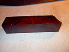 Wooden Honduran Rosewood Burl Block Gun Grips Knife Scales Box Tops -a43