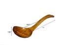 Natural Wooden Kitchen Cooking Soup Utensils Gravy Porridge Serving Ladle 4566