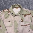 Genuine Us Army Combat Jacket 3-color Ripstop Military Desert Camo Coat Size Med