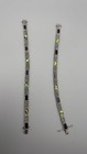 Vintage 925 Sterling Silver Abalone Onyx Marcasite Bracelets Lot 2
