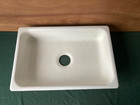 Antique 30x20 Cast Iron White Porcelain Old Drop In Standard Kitchen Sink 10-26e