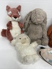 Jellycat Plush Lot  Some Retired  Bashful Monkey Fox   Bunny  Surfboard  Lamb   