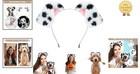 Beviliu Animals Ear Realistic Dalmatian 1 Count  pack Of 1   Pink Black White