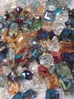 75 Pcs Large Beads Crystal Bead Lot Faceted Transparent Glass Czech Style