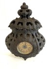 Antique Deemer 1890-1910  Victorian Cast Iron Mantle Clock As Is Untested