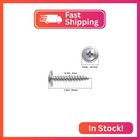  200 Pcs  8  1-1 4  Phillips Truss Head Wood Screws Stainless Steel 410 Quick Met