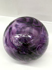 Pyromania Hand Blown 5  Glass Fishing Float Ball Purple Oregon Signed 2000