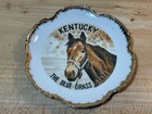 Kentucky Thoroughbred Horse   London Horse Guard Gold Rim Souvenir Plate Vintage
