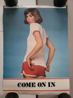 Vintage Winchester Guns Hunting Store Double Sided Display Advertising Poster