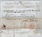 1849 Boston  Ma Northern Railroad Stock Certificate No  7102   For 1 Share