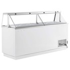 88 3 4  16 Tub White Deluxe Ice Cream Dipping Cabinet