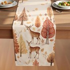 Fall Table Runner With Rustic In Autumn Forest thanksgiving Harvests 72 Deer