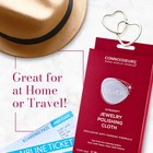 Connoisseurs Silver Jewelry Polishing Cloth Cleans And Polishes All Silver Jewel
