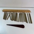 24-bar Percussion Chimes With Wooden Striker - Gold Tone Studio Mark Tree