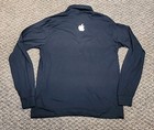 Rare Vintage 90s Apple Computer Logo Promo Black Long Sleeve Sz Xl tg Shirt Euc 