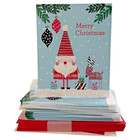 Papyrus Christmas Cards Boxed Lot Of 28   Envelopes Santa Snowman Penguin Unused