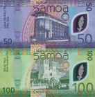Samoa Set 2 Pcs 50 100 Tala 2025 P 50 51 Polymer Unc Matching No 