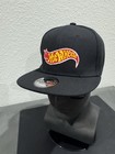 Retro Vintage Hot Wheels Patch Mattel Diecast Car Black Adult Size Hat New         