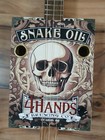 Weeklyhouse Cigar Box Guitar Acoustic Electric 3 String Snake Oil