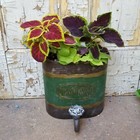 Antique Cottage Style Metal Water Faucet Wall Hanging Basket Planter 9 