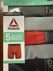Reebok Boys 5-pack Performance Boxer Briefs Size S 6 7 Regular Length New