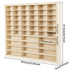 48 Grids For Diecast Car Matchbox 1 64 Display Wooden Unit Shelf Toy Storage Us